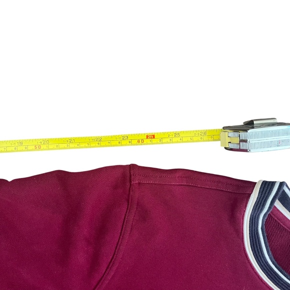 Lacoste Long Sleeve Sweater Mens M Burgundy Red Croc Crewneck Pullover Preppy - Picture 11 of 11